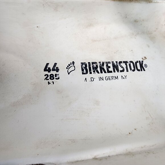 Birkenstock Shoes Mens Size 11 Arizona Essential Off White Slip On Sandals *Read main image 11